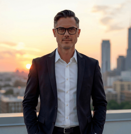 Portrait of Ben Nicholas, Head of Design AI at Tanyx AI